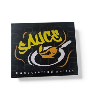 Vegan leather Sauce Handcrafted Wallet